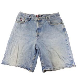 Retro Chaps Faded Jean Shorts